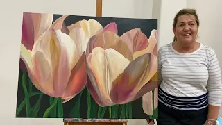 Learning to paint form & having a structure key to these blooming beautiful results