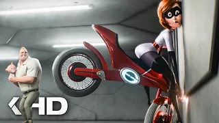 INCREDIBLES 2 Movie Clip - First Elasticycle Ride Gone Wrong (2018)