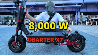 This is DANGEROUS the World's WILDEST E-scooter Obarter X7!