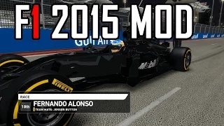 F1 2015 Mod - British 25% Fernando Alonso, McLaren Honda Final Epic Fail