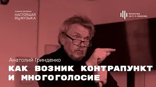 Анатолий Гринденко. Как возник контрапункт и многоголосие