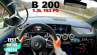 2020 Mercedes Benz B 200 163 PS TOP SPEED AUTOBAHN DRIVE POV