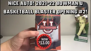 SWEET HIT! 2021-22 Bowman U Basketball Blaster Box Opening #2!