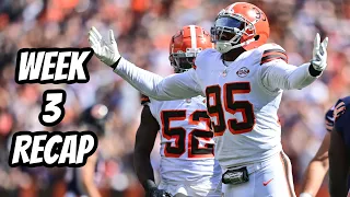 Browns Vs Bears Recap | week 3 recap