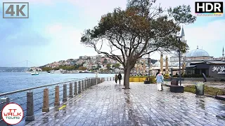 Istanbul Walking Tour, Üsküdar | A Rainy October Day | 4K HDR