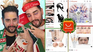 AliExpress Christmas Gift Swap 💜🖤 The Welsh Twins
