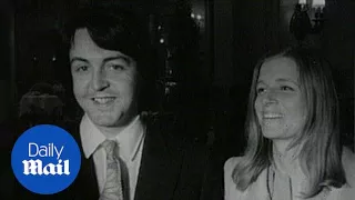 Archive footage shows Paul and Linda McCartney marry in 1969 - Daily Mail