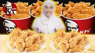 MUKBANG AYAM KFC CAMPUR 5 JENIS SAOS EXTRA PEDAS!!