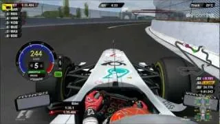 F1 2011 Onboard Korea Q1 DRS and KERS IN Use : Eder Belone