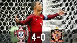 Portugal vs Spain 4-0 Highlights & Goals International Friendly