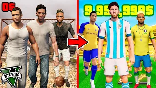 PASO de FUTBOLISTAS POBRES a MILLONARIOS en GTA 5 (Película)