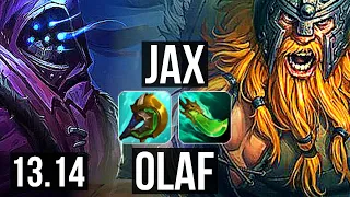 JAX vs OLAF (TOP) | 12/2/7, Legendary, 800K mastery, 300+ games | EUW Grandmaster | 13.14