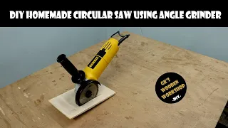 Diy Homemade circular saw | Angle grinder Hack | DIY | GK's Wooden Workshop