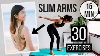 SLIM ARMS + GET RID OF FLABBY FAT! 30 Best Exercises in 15 min TABATA (Results in 2 Weeks) ◆ Emi ◆