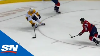 Capitals' John Carlson Makes Great Pass For Jakub Vrana Goal