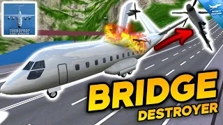 This Bridge DESTROYS Planes - Using Suspension Bridge As A RUNWAY | Turboprop Flight Simulator