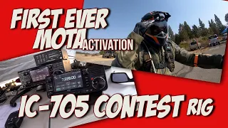 10 Watts & No Tuner? - IC-705 Ham Radio rocks it in a contest and first ever MOTA