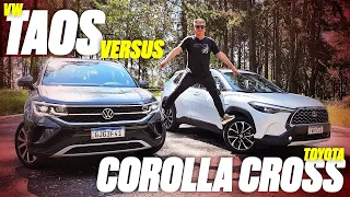 VW Taos X Toyota Corolla Cross - O COMPARATIVO DOS TOPS! QUAL DELES MERECE A SUA GARAGEM?