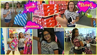 BACK TO SCHOOL SHOPPING ! SHOES & CLOTHES & BACKPACK "JUSTICE /CHILDREN&PLACE / NIKE " ALISSON