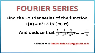 Find Fourier series for neither even nor odd function (-π,π) Examples -Fourier Series