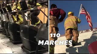 11 septembre: en hommage à leurs collègues morts, ces pompiers montent 110 marches