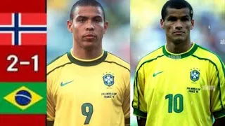 Norway 2-1 Brazil World Cup 1998 | Full highlight | 1080p HD | Ronaldo phenomenon | Rivaldo