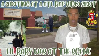 3 SHOT DURING  MUSIC VIDEO REPORTEDLY FEATURING ATLANTA RAPPER LIL BABY #LILBABY #RAPBEEF #ATL
