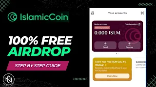 Islamic Coin Biggest Free Airdrop | Claim free $ISLM Coins | #HAQQ Wallet