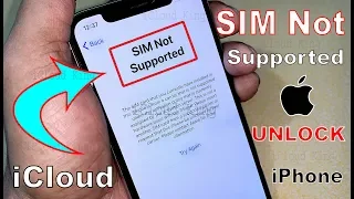 REMOVE ICLOUD✅ SIM Not Valid Permanent FIX🆗 How to FREE Carrier Unlock✔️ iCloud Remove iPhone 2019