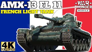 War Thunder Mobile : The AMX-13 FL11 French Light Tank Gameplay