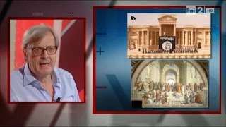 Vittorio Sgarbi "In nome di Dio non si può uccidere né distruggere" - Virus 17/09/2015