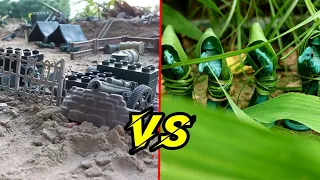 Army men:Attack the grey camp #stopmotion #plasticarmymen