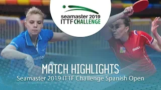 Adina Diaconu vs Aneta Kucerova | 2019 ITTF Challenge Spanish Open Highlights (Group)