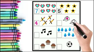 Count The Object And Write The Number Inside The Box | Object Counting | Learning |