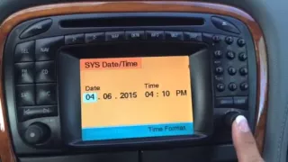 Mercedes 2004- how to set time
