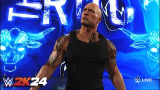 WWE 2K24 - THE ROCK '24 FINAL BOSS ENTRANCE W/NEW HEEL COMMENTARY (NEW MODEL)