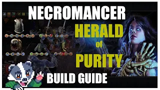 [3.9 PoE] Badger's Necromancer HERALD OF PURITY Build Guide! ~ (10m DPS)