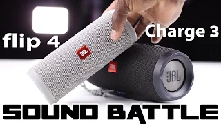 JBL Flip 4 vs Charge 3 :Sound Battle -The real sound comparison (Binaural recording)