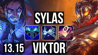 SYLAS vs VIKTOR (MID) | Penta, 8 solo kills, 1.3M mastery, Legendary, 31/6/6 | EUW Master | 13.15