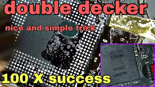 double decker CPU reballing tricks | how to double decker CPU reball | Poco X3 Pro dead solution