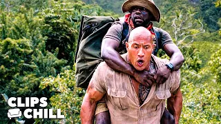 Dangerous Motorcycles Pursuit | Jumanji: Welcome to the Jungle (The Rock, Kevin Hart)
