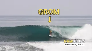 13 Years Old Score PERFECT BARREL at Keramas (Opening Scene) I Surfing Keramas Bali
