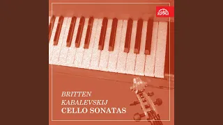 Sonata for Cello and Piano in C, Op. 65 - Moto perpetuo. Presto