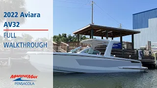 BEAUTIFUL NEW TRADE | 2022 Aviara AV32 For Sale at MarineMax Pensacola!