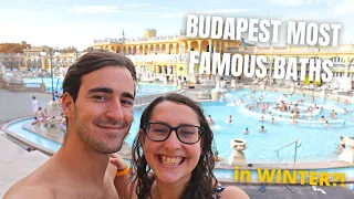 Going to BUDAPEST MOST FAMOUS THERMAL BATHS// Szechenyi Baths in Winter! (VLOGMAS Day 4)