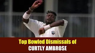 CURTLY AMBROSE | Compilation of Top Bowled Dismissals