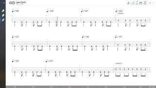 Foo Fighters - Learn To Fly (BASS TAB PLAY ALONG)