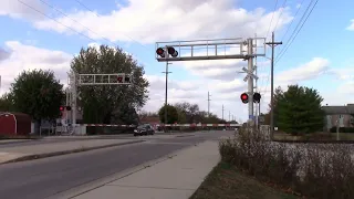 Maish Road Railroad Crossing - NS 9735, NS 7540, and NS 4099 in Frankfort, Indiana