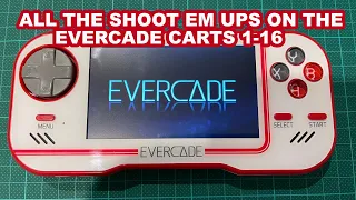 Evercade Every Shoot em up on Carts 1 to 16