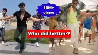 Tiger Shroff dancing on ghungroo song | Hrithik Roshan | War